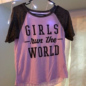 ‘Girls Run the World’ PJ top